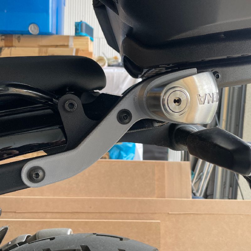 Xena XX14 disc lock support for Royal Enfield Guerrilla by GanJ