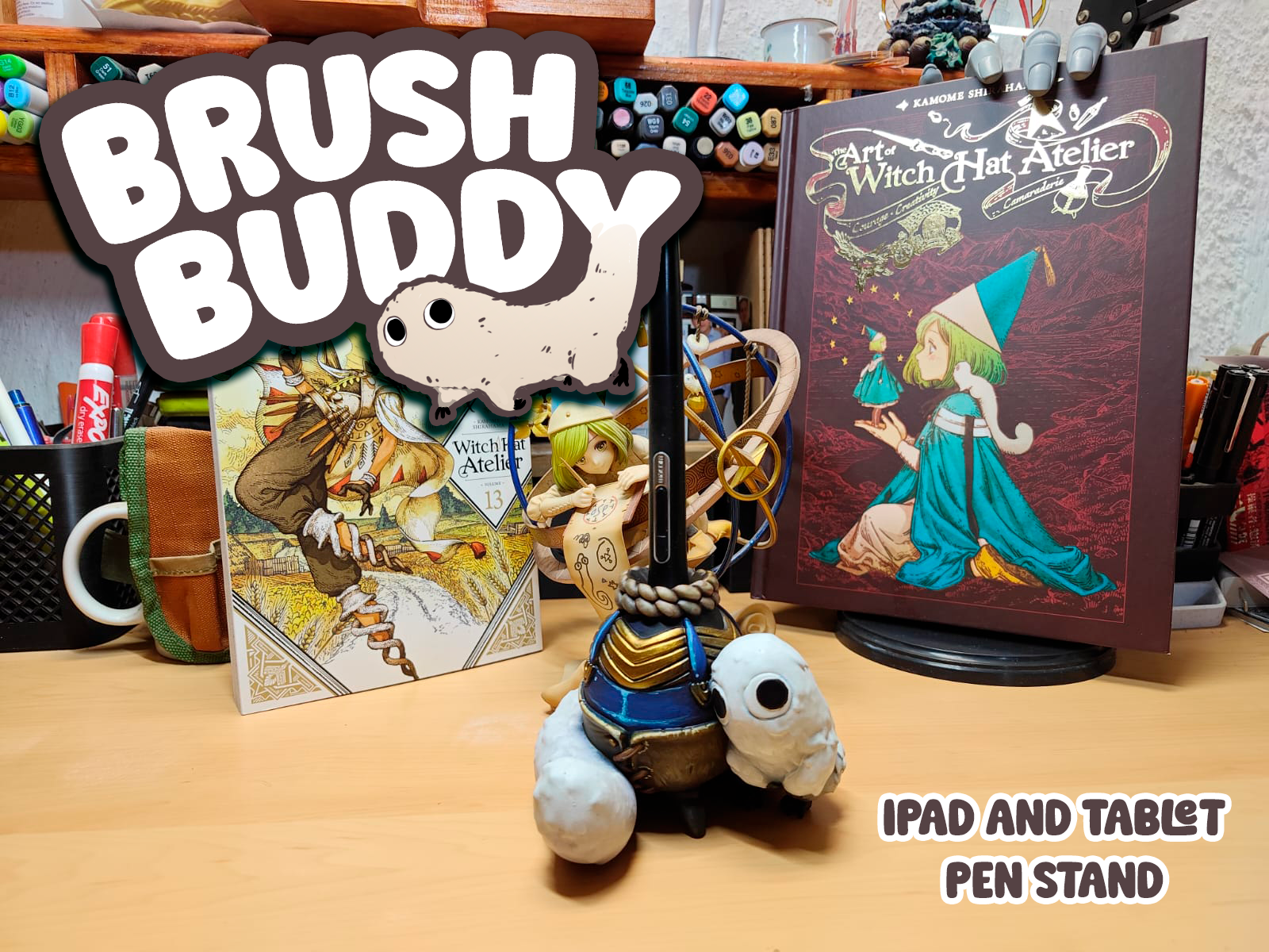 Brush Buddy iPad and Tablet pen stand