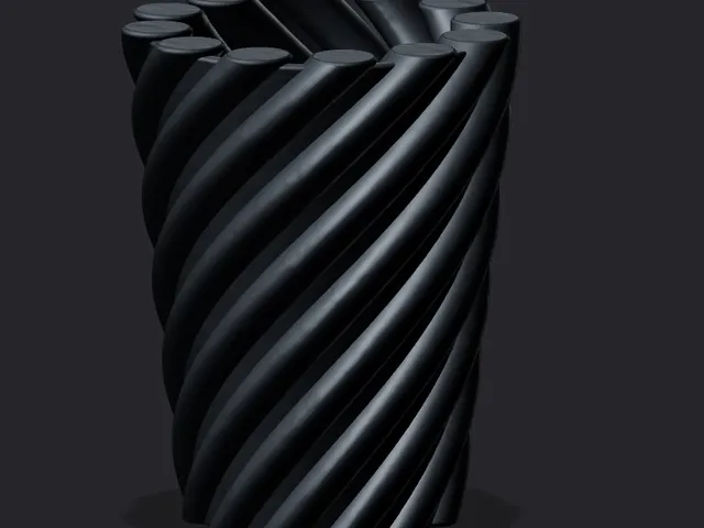 Trophy Vase Black & Multicolor