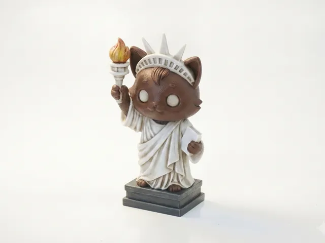 Cat Liberty Statue Animal Figurine 3D Printable