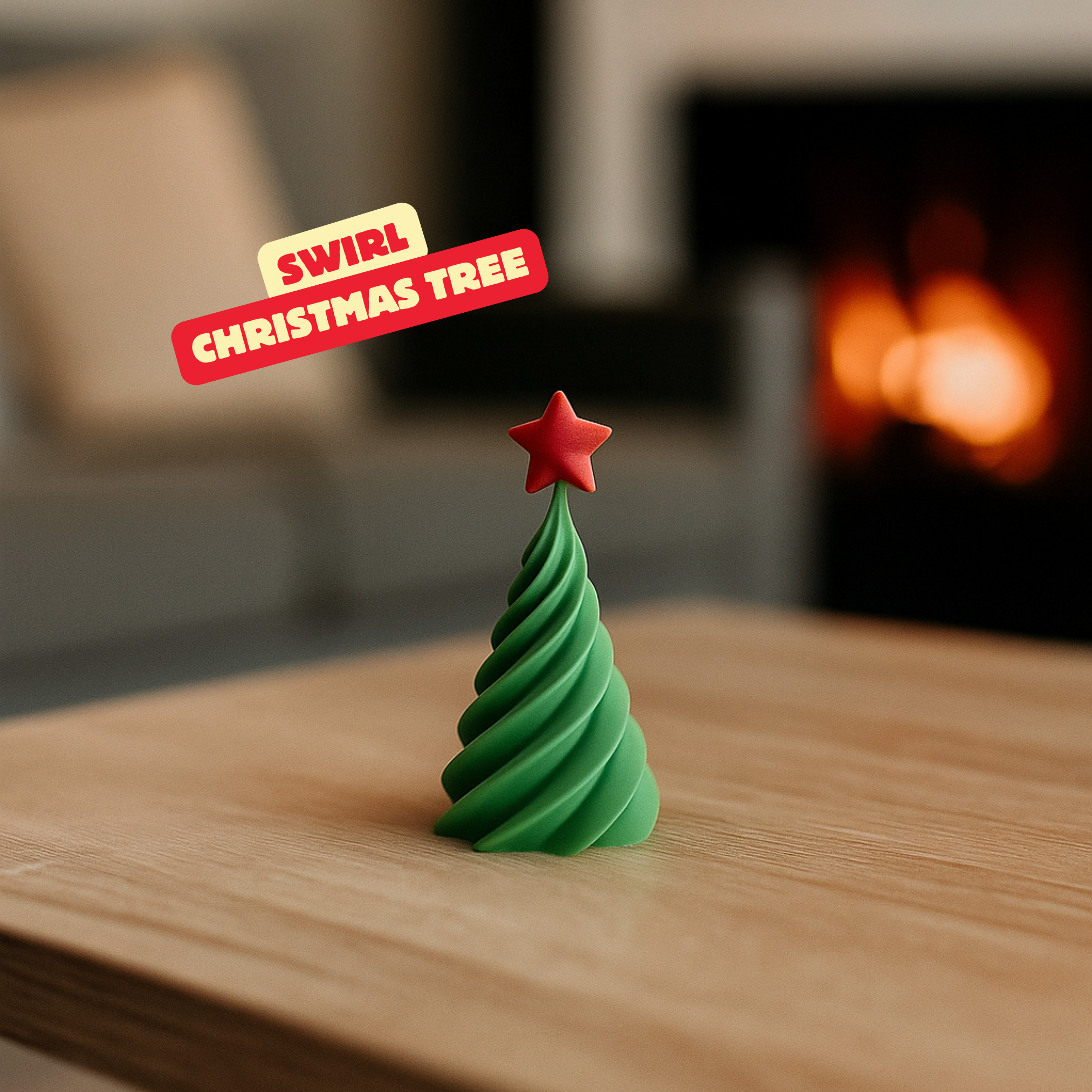 SWIRL CHRISTMAS TREE / CHRISTMAS DECOR / DECOR