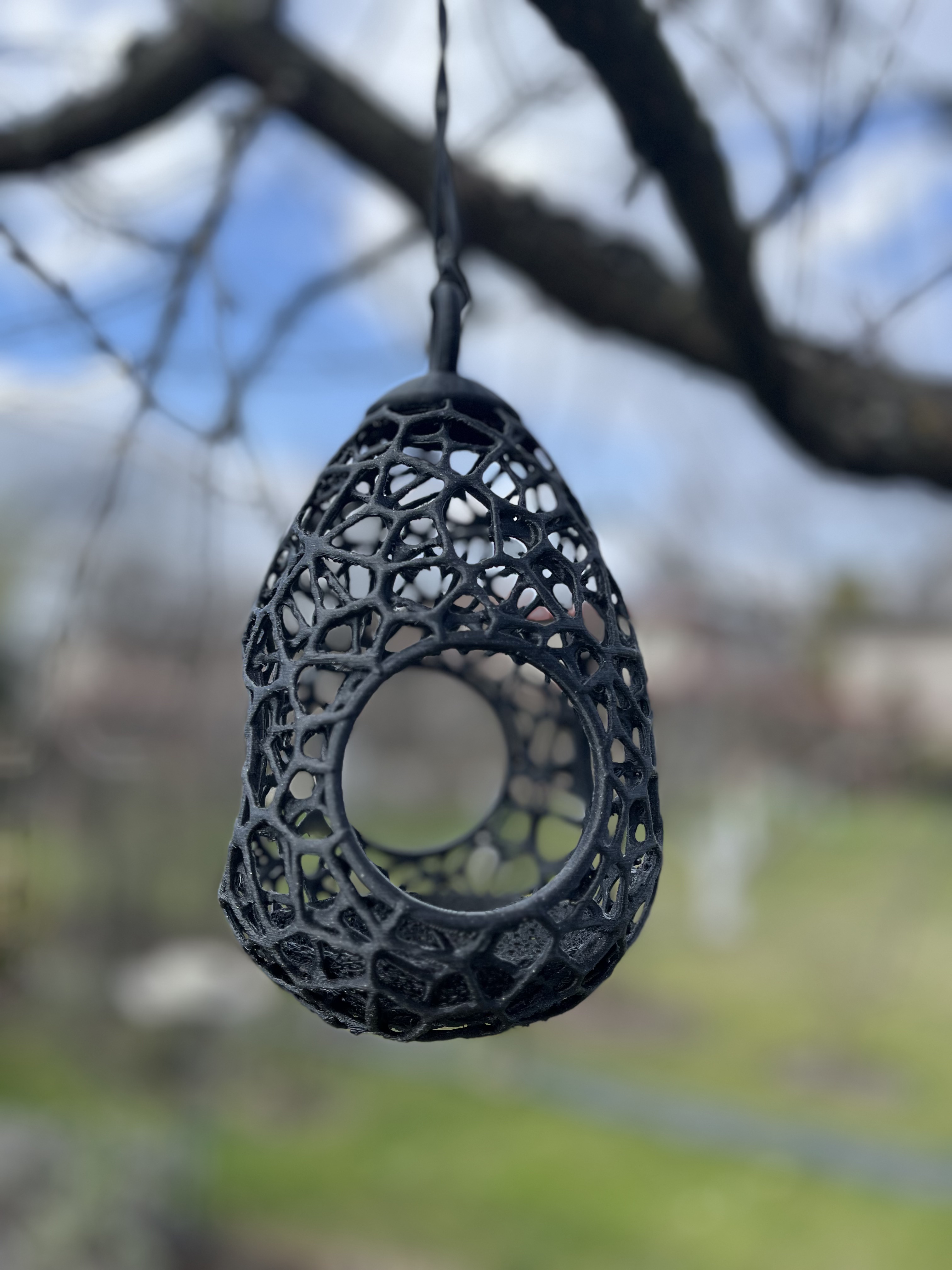 Voronoi krmítko pro ptáky – vajíčko / Voronoi Egg Bird Feeder