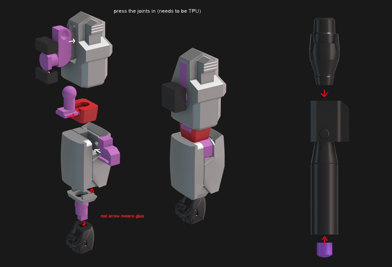 Miniatura 12 do modelo 3D Transformers Devastation MEGATRON Figure V2