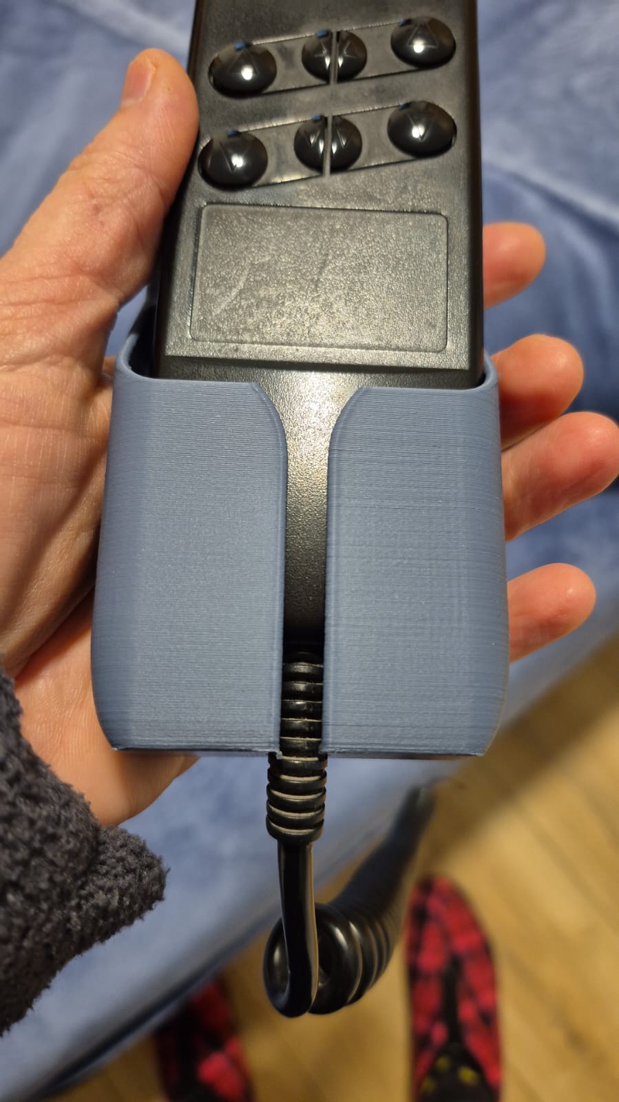 Bed side remote holder
