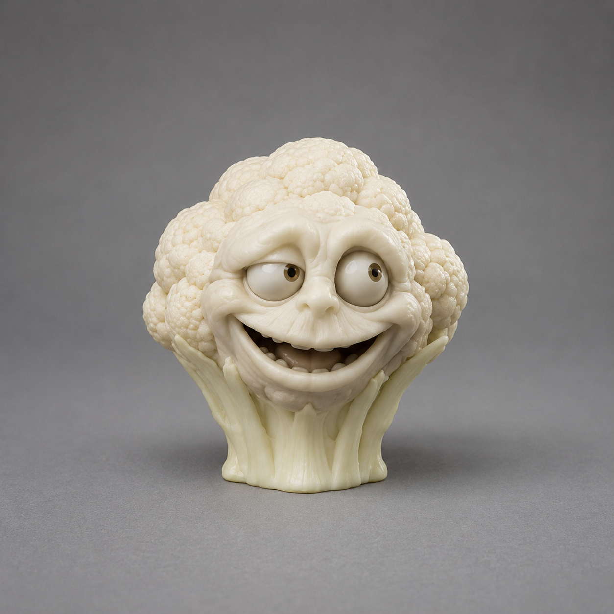 Verspielte Blumenkohl-Skulptur - Playful cauliflower sculpture