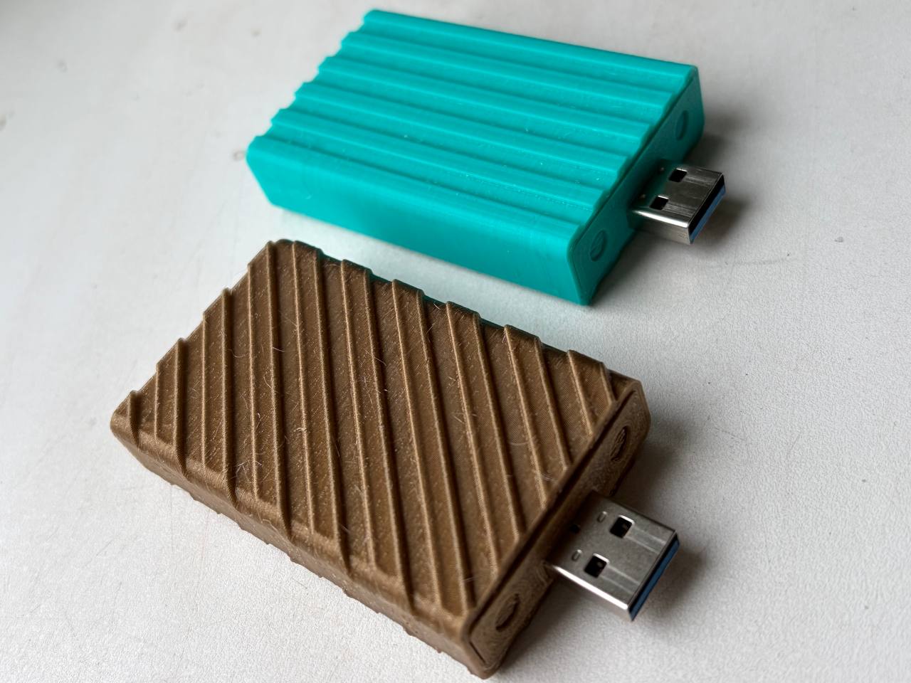 Enclosure for mSata SSD to USB adapter, compact, stylish