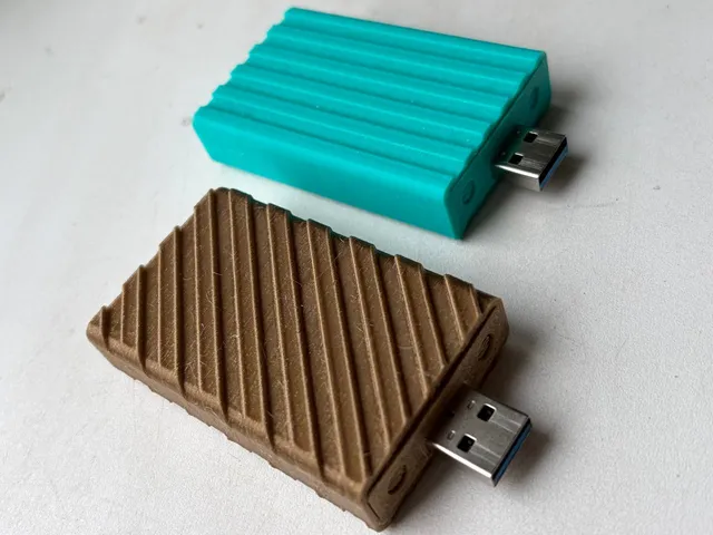 Enclosure for mSata SSD to USB adapter, compact, stylish