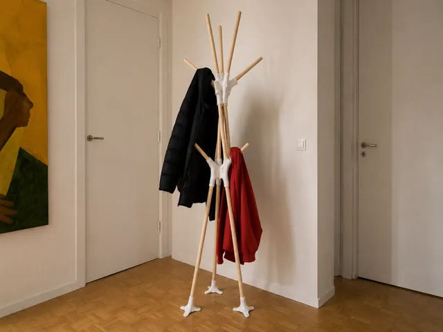 Dowel Tree Coat Rack