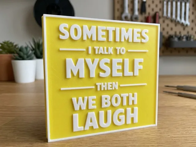 Sometimes I talk to myself.