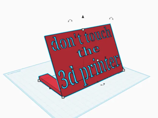 Don't touch my printer sign