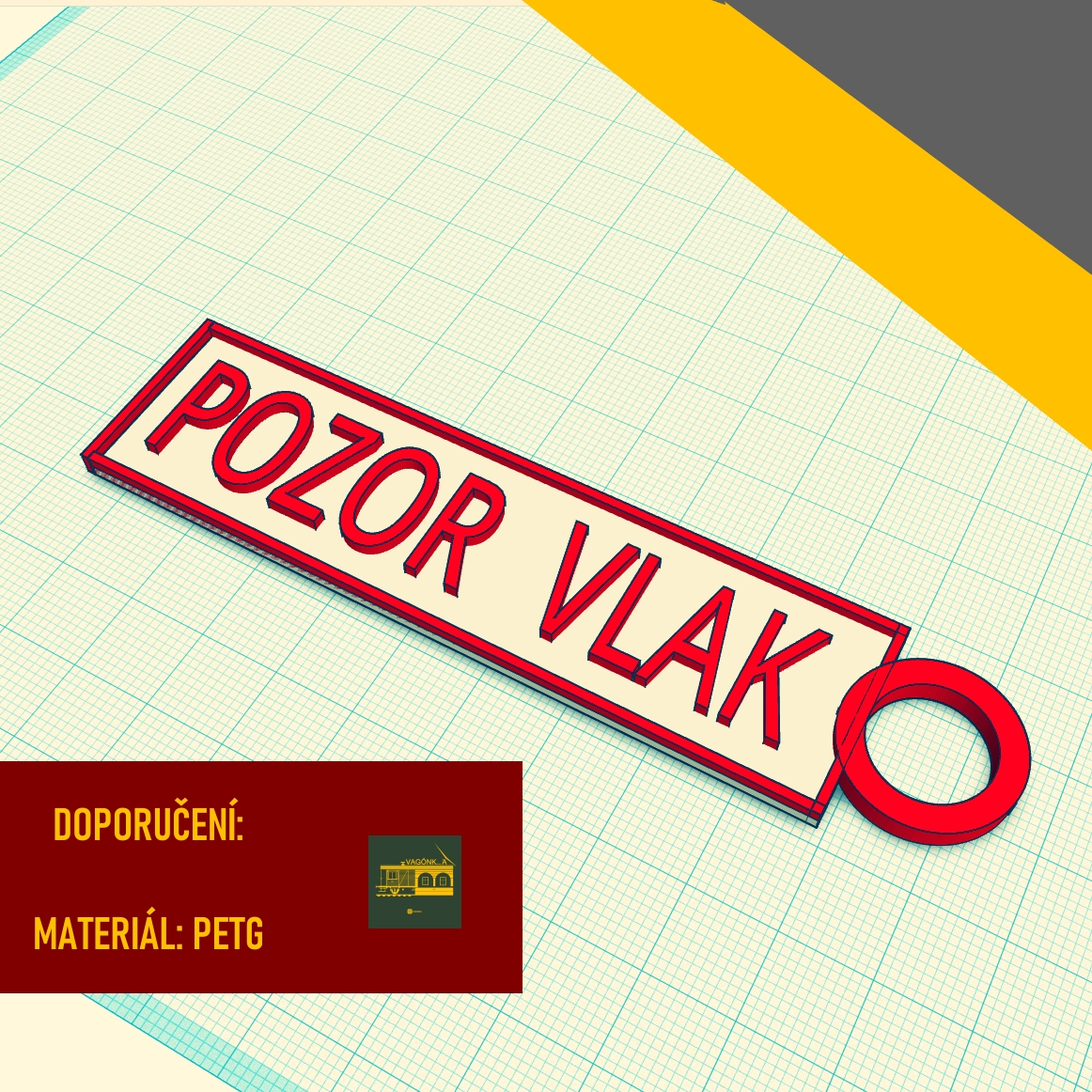 POZOR VLAK - NA KLÍČE