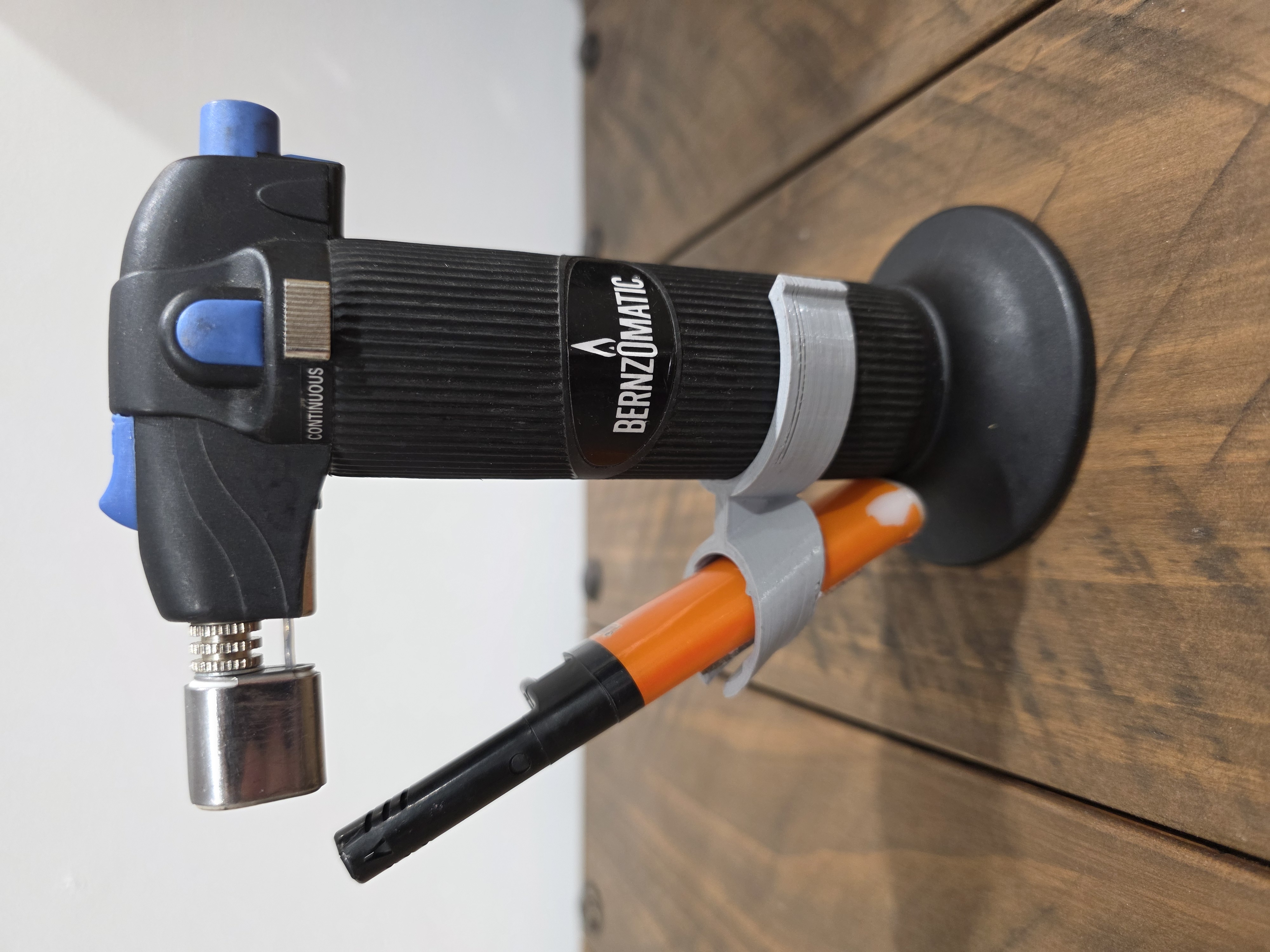 Bic lighter holder for Bernzomatic torch 3D model