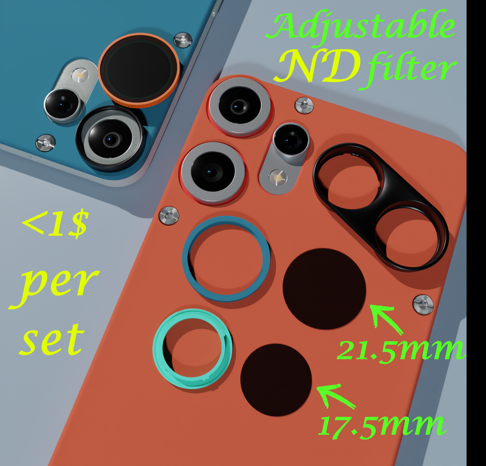 Nothing CMF Phone 2 Variable (Adjustable) ND filter set - Polarizing