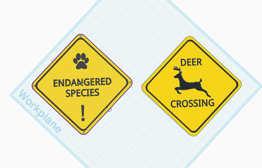 Yellow Warning Signs