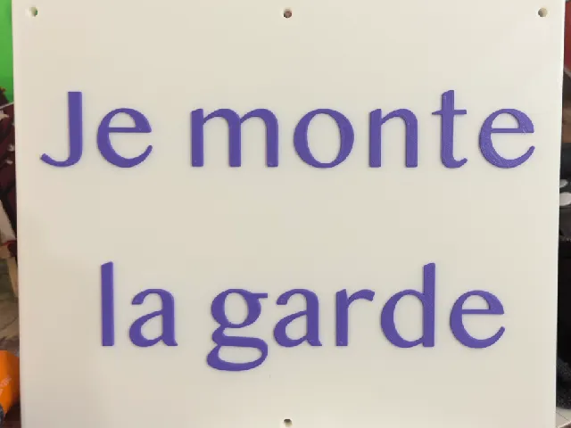Plaque pour décoration