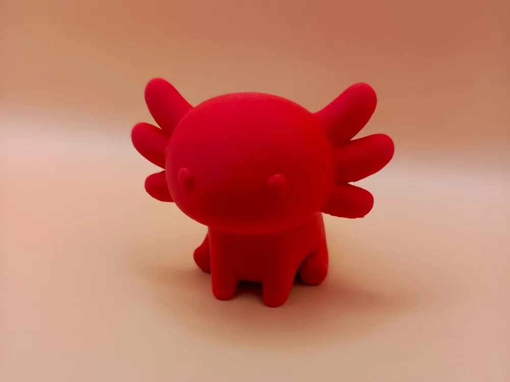 Smooth Chibi Axolotl Sculpture