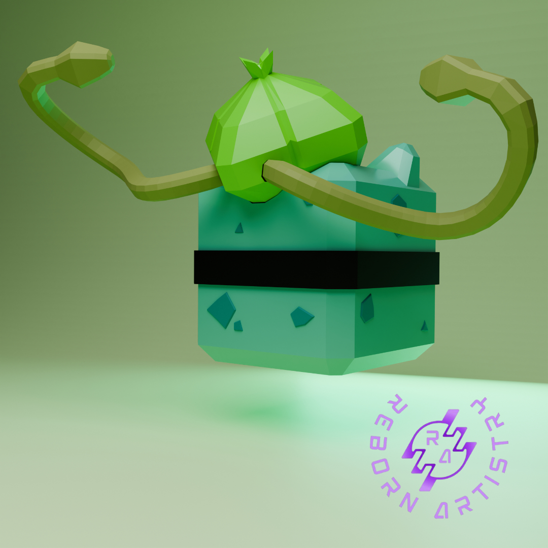 Miniatura 2 do modelo 3D Bulbasaur Pokeball