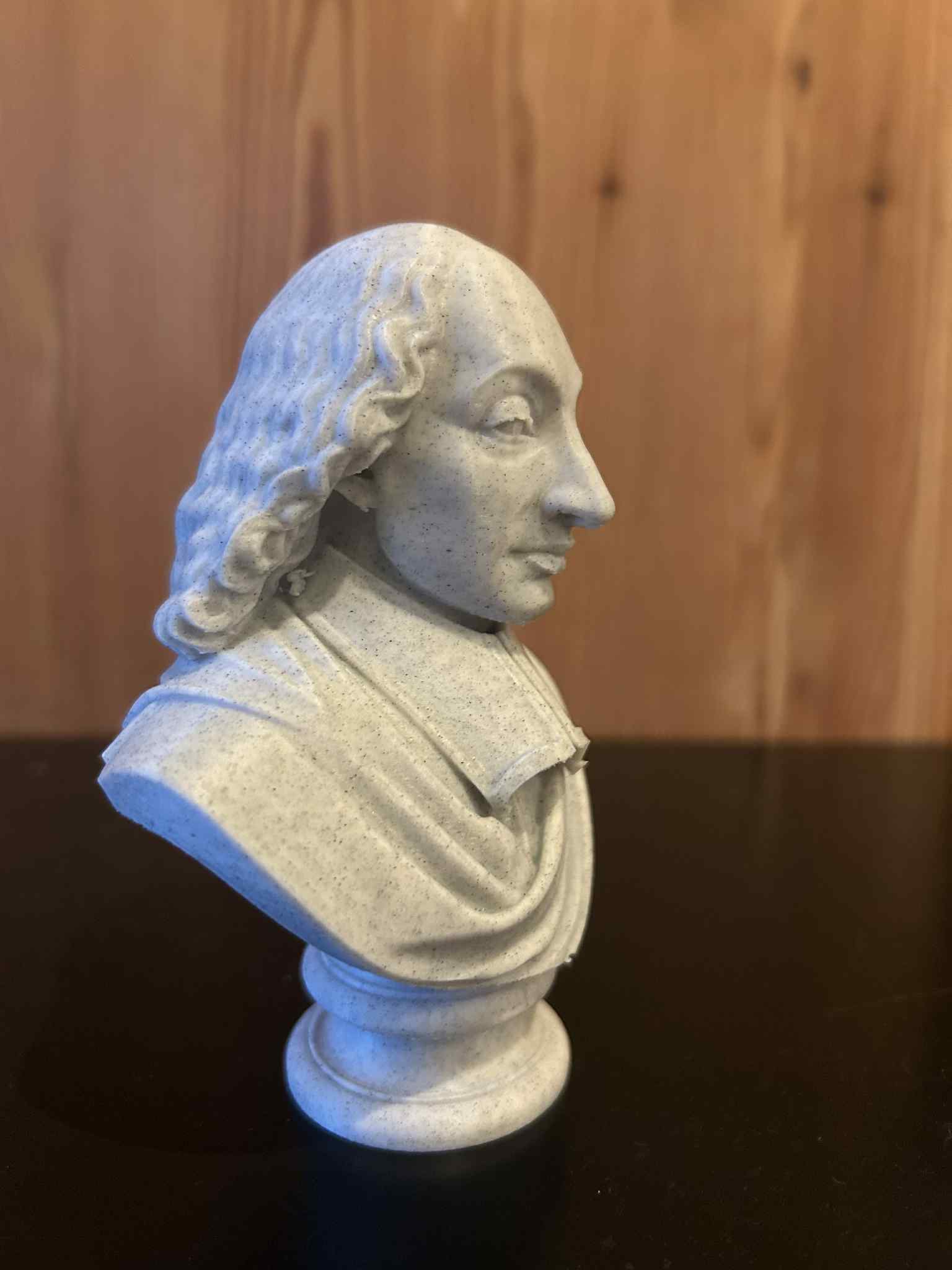 Miniatura 2 do modelo 3D Blaise Pascal – Buste