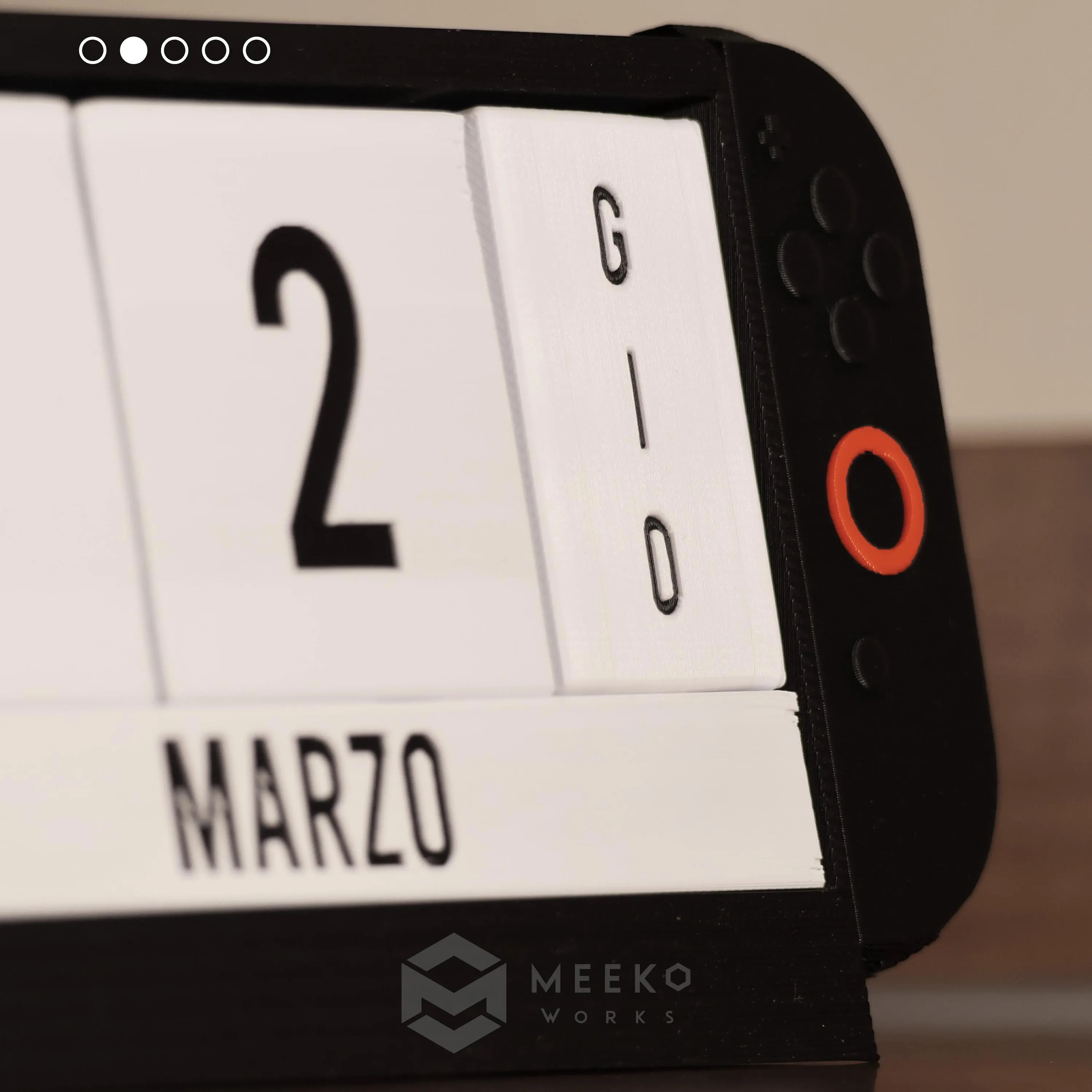 Perpetual Desk Calendar - Nintendo Switch Inspired Design