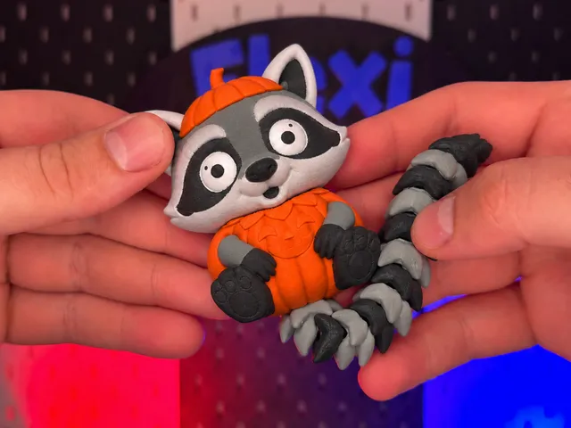 Flexi Cute Halloween Raccoon