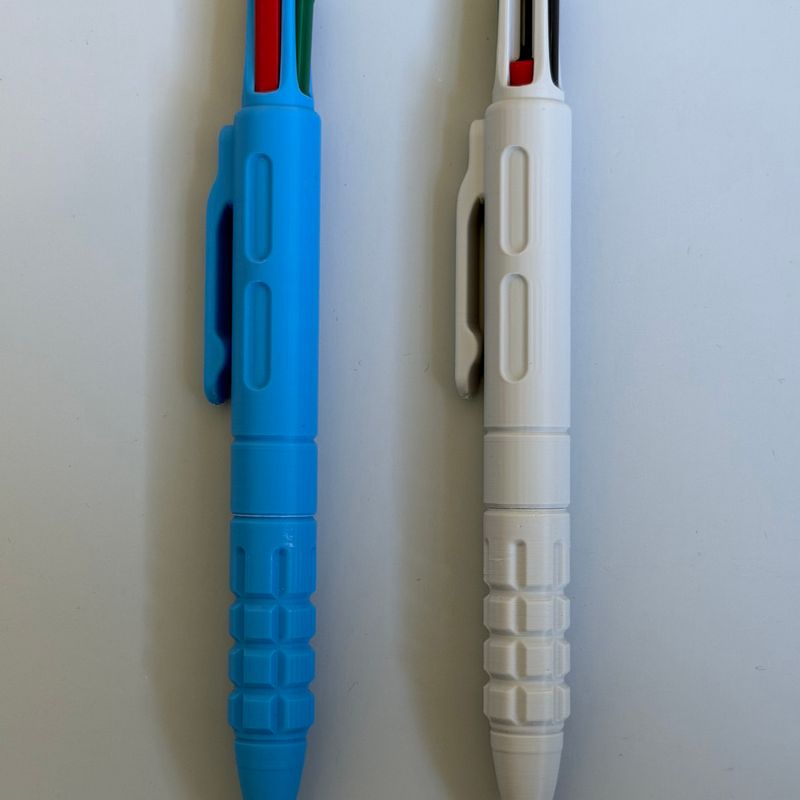 BIC 4 Colours Tactical Pen – 3D Printable Upgrade by Sean Liang ...