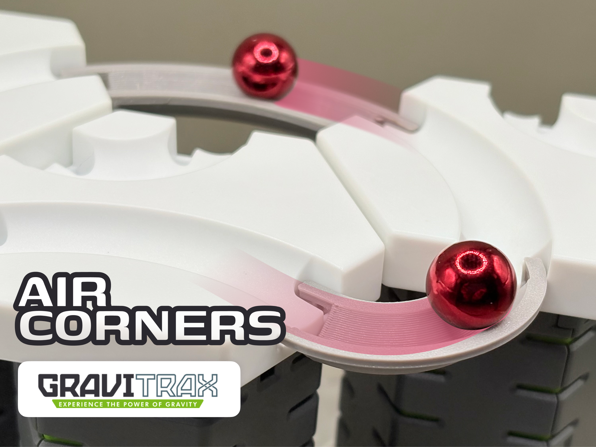 (V2) Gravitrax Air Corners - Two Sizes - Tight Fit -Tested