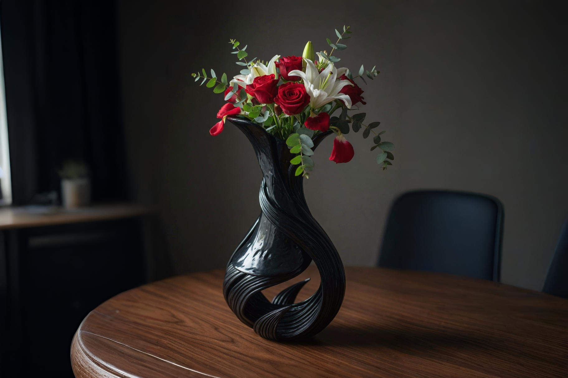 Elegant Twisted Spiral Vase