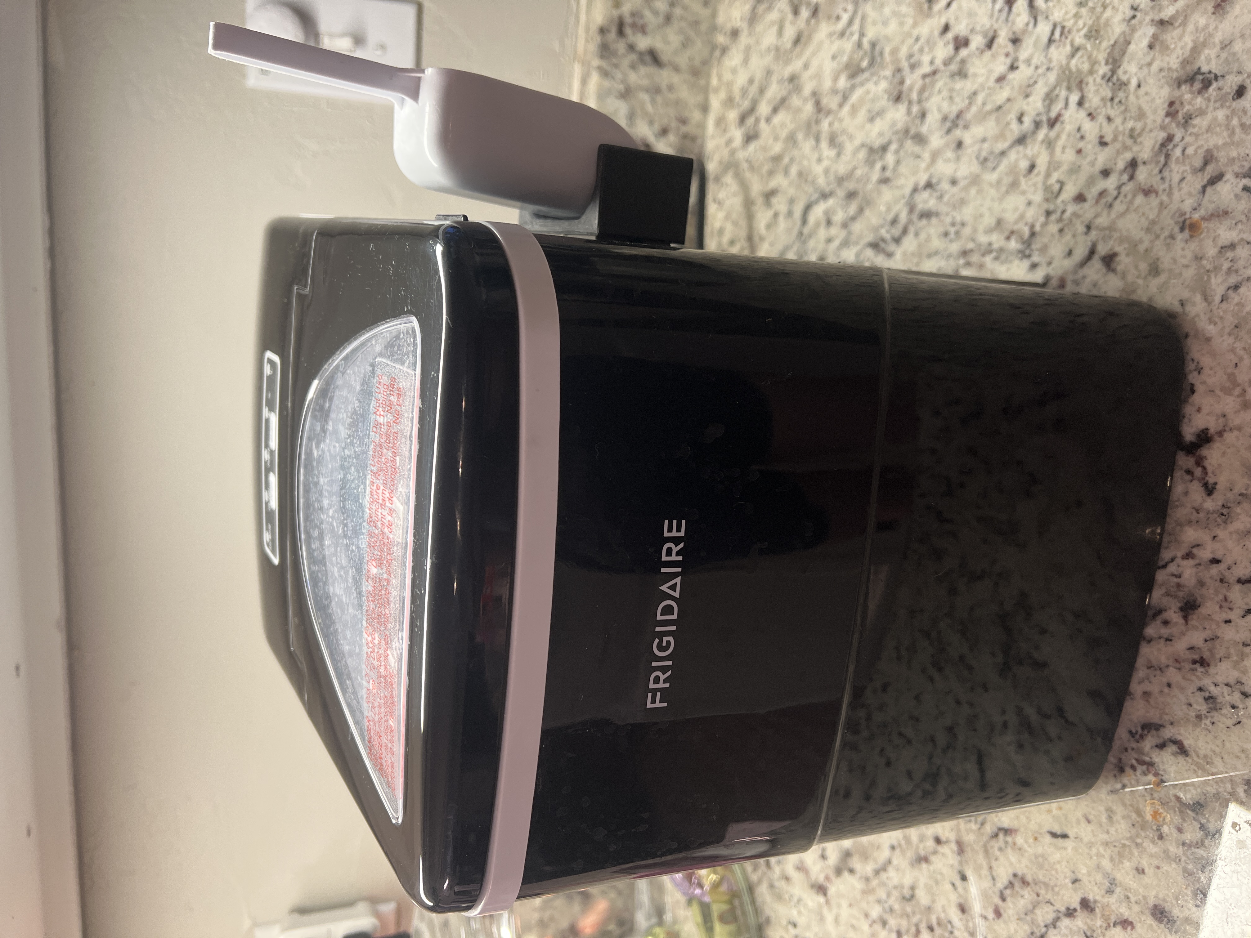 Ice scoop holder for Frigidaire countertop ice maker