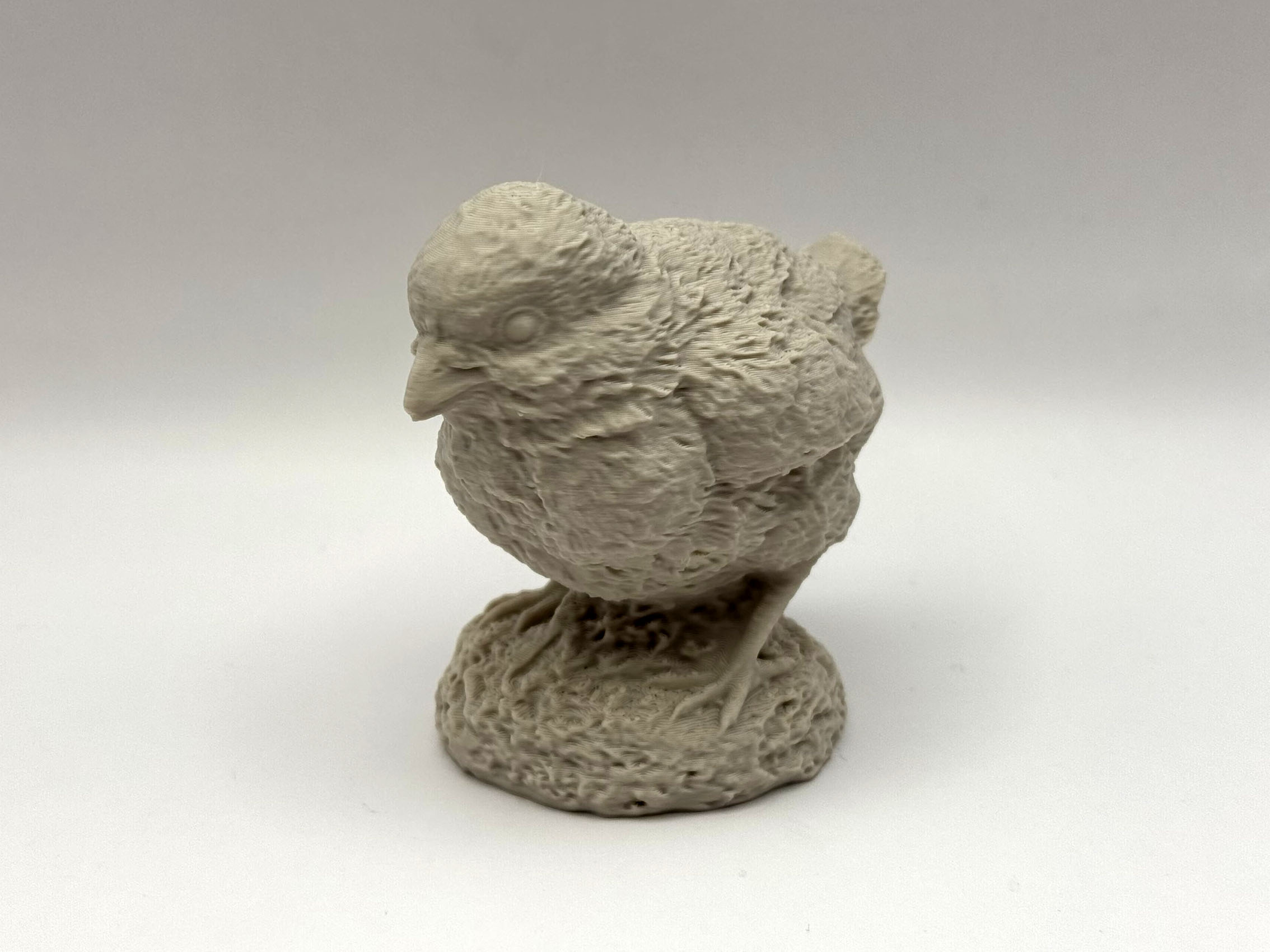 Detailed Chick Sculpture