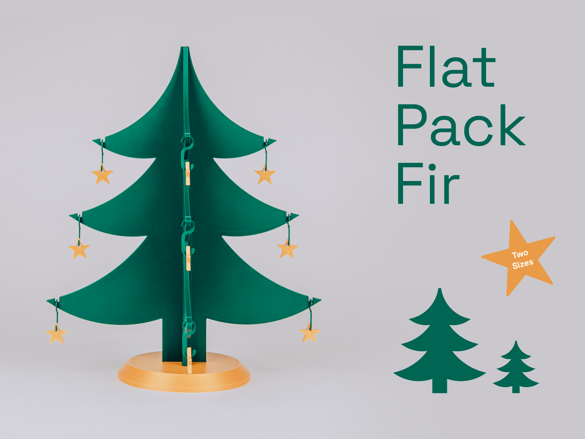 Flat-Pack Fir - A Slot-together Christmas Tree Decoration