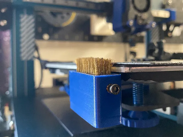 Neptune 3 Pro/Neptune 4 Nozzle Brush Mount + Klipper Macro