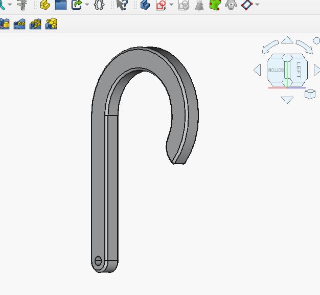 Mini Hook with String Hole