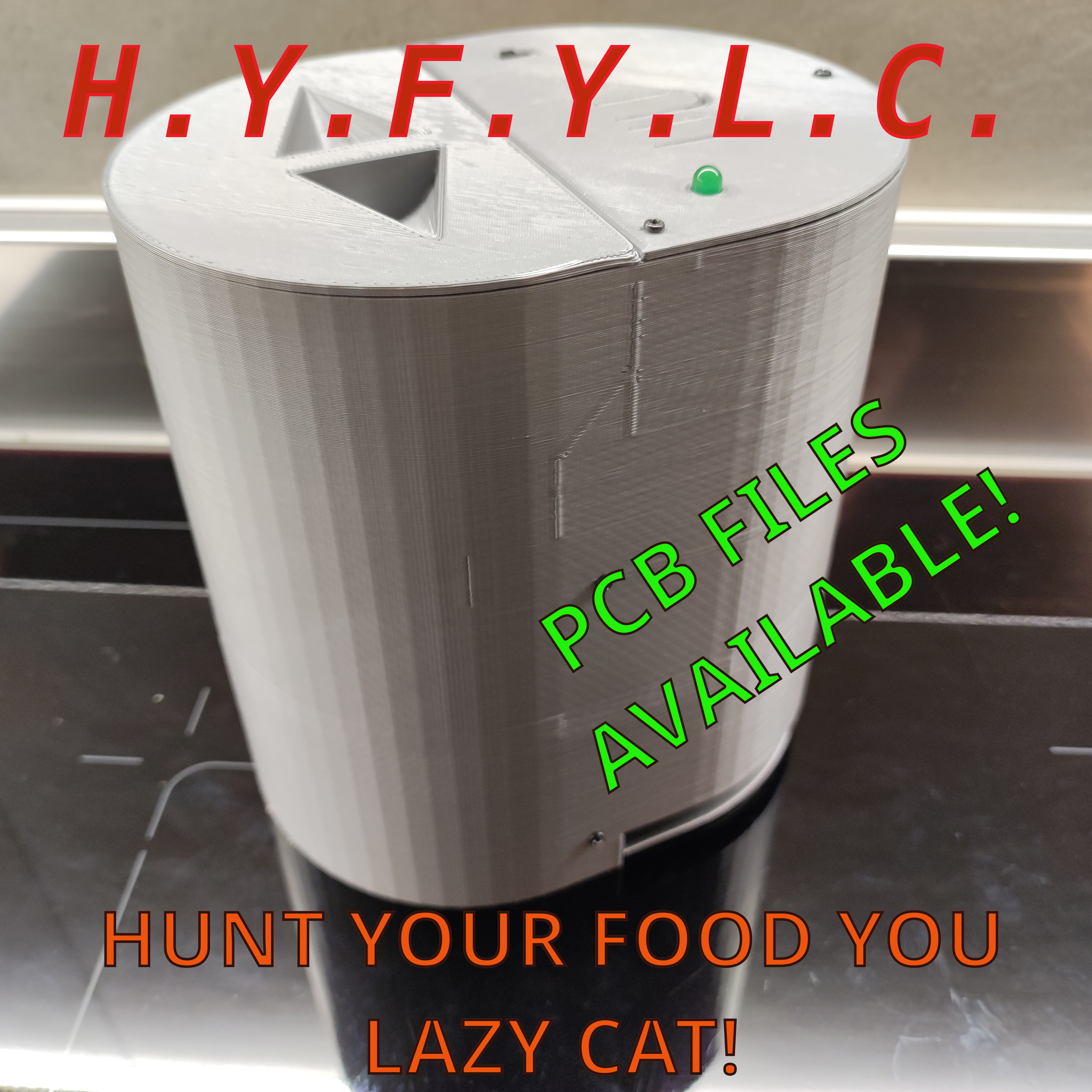 H.Y.F.Y.L.C.! (Hunt your food you lazy cat!)