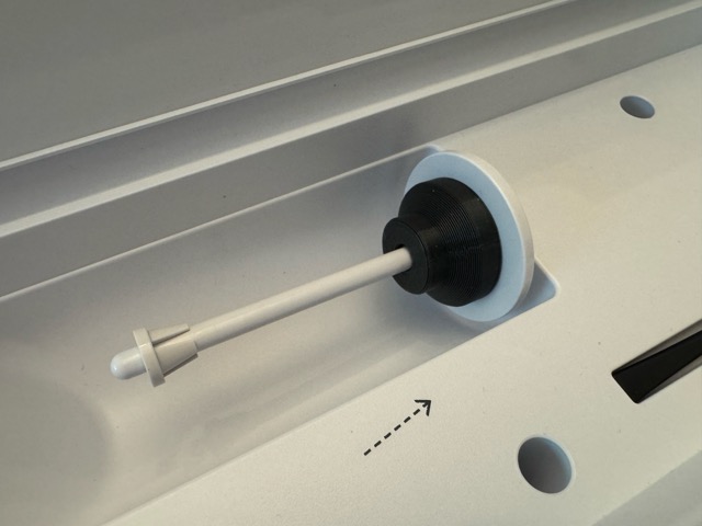 Embroidery thread spool spindle spacer