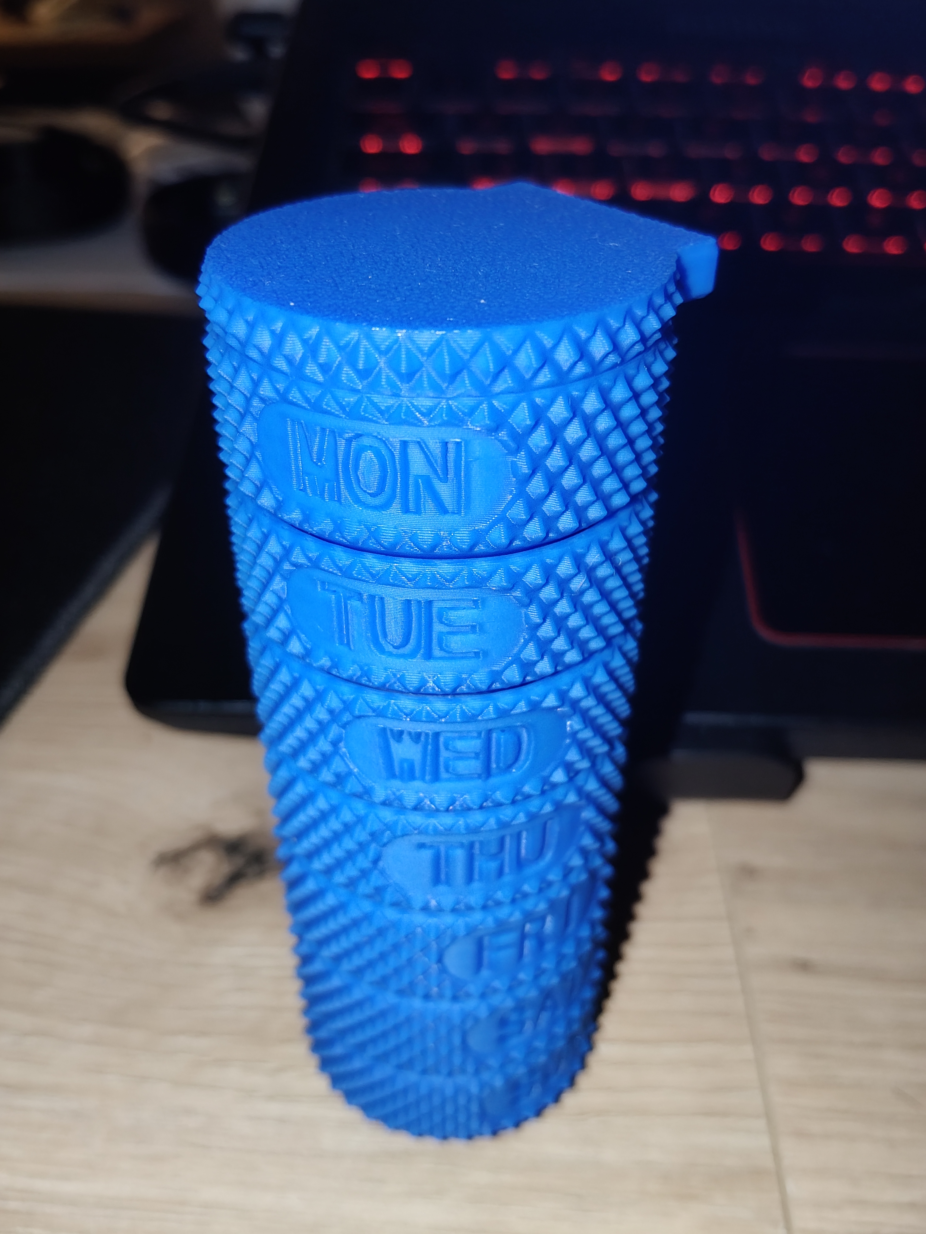 Stacking pill pots Remix