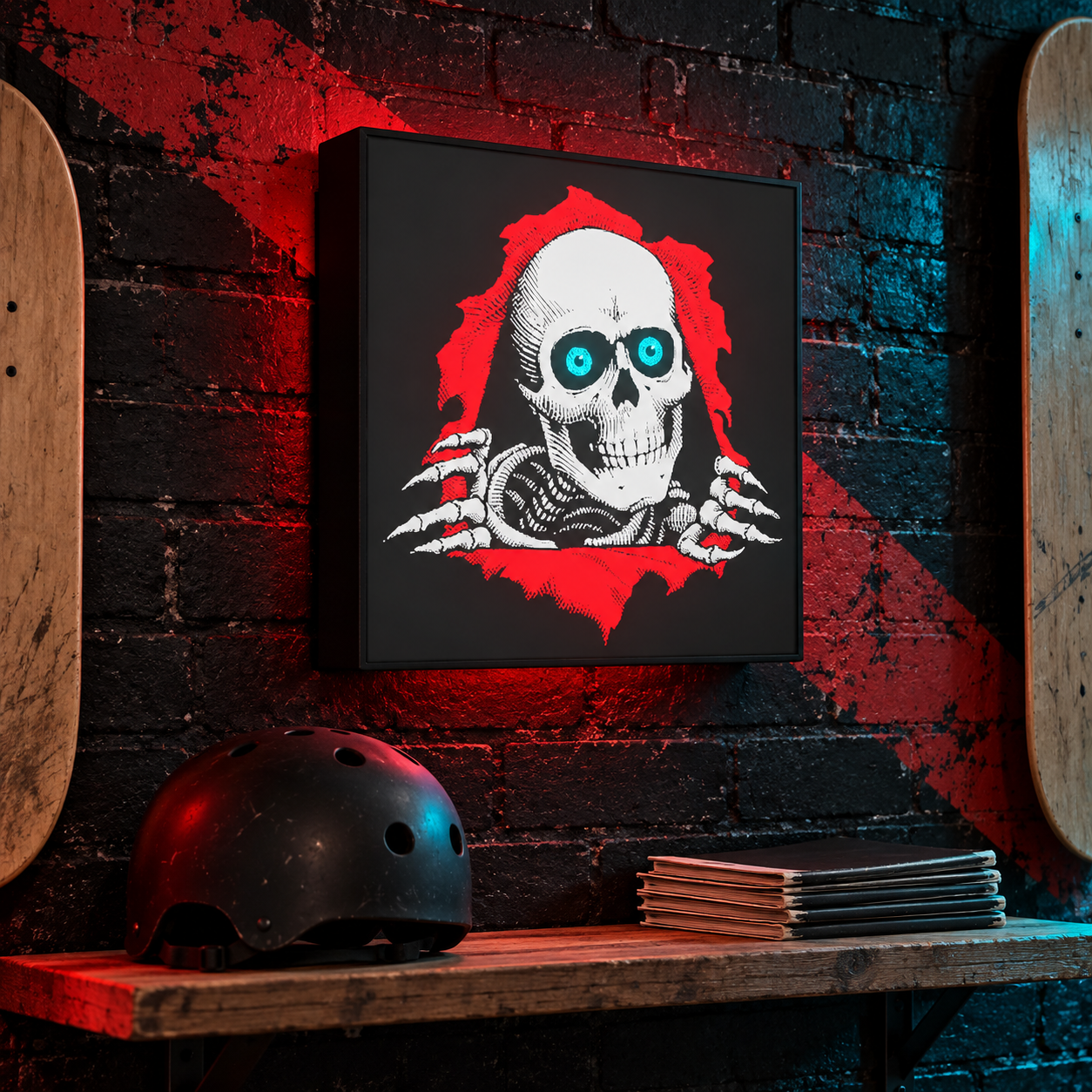 Powell Peralta Ripper Skull Light Box