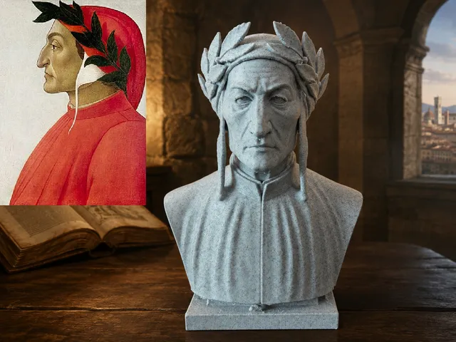 Dante (Durante degli) Alighieri — Bust