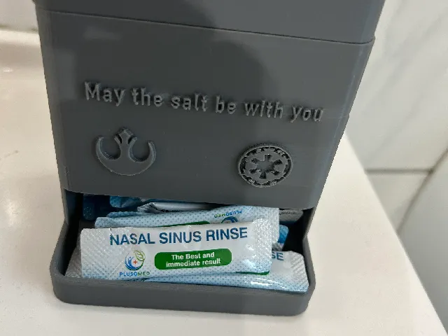 nasal rinse salt dispenser / Spender für Nasenspülsalz