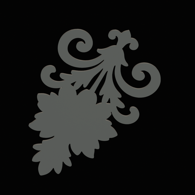 relief flower 4 symbol model by Artman | Download free STL model ...