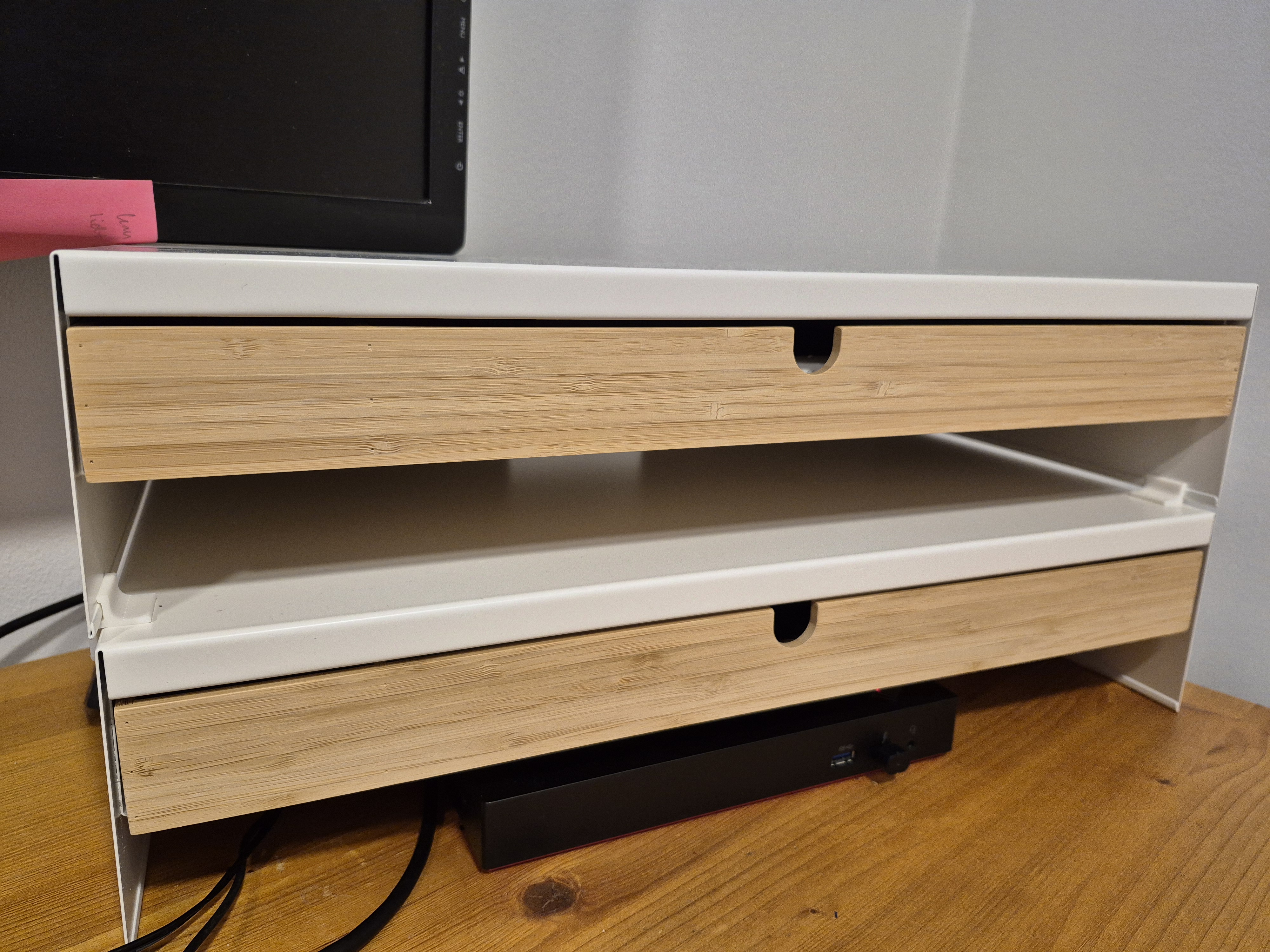 Stacker for IKEA Elloven computor monitor stand