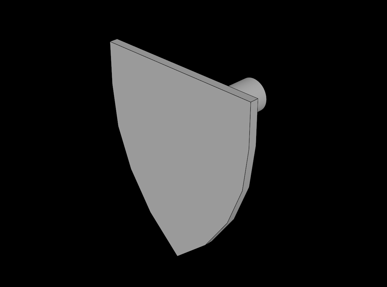 Lego Compatible (3846.dat) Minifig Shield Triangular