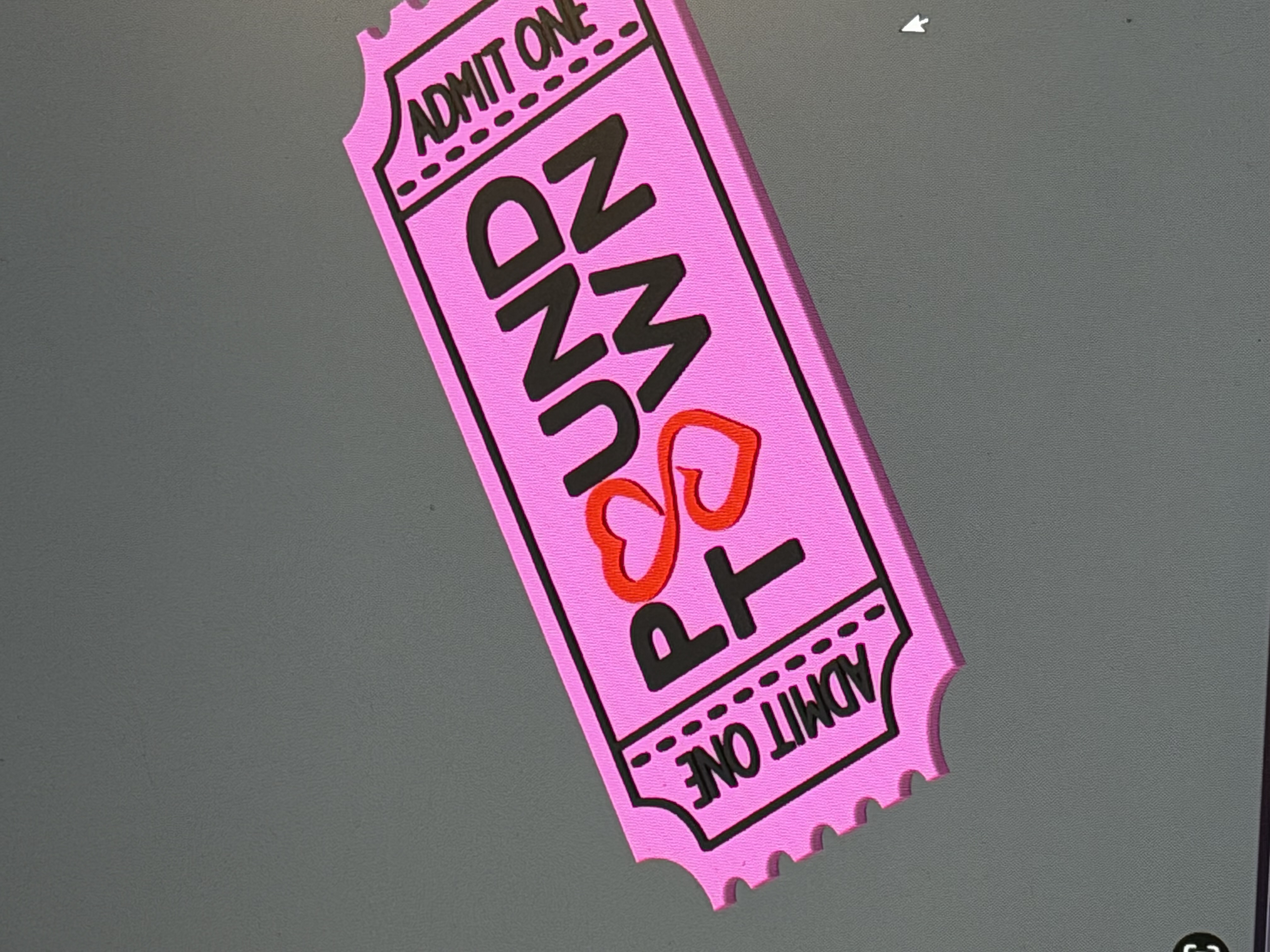 Repaired Pound Town Ticket