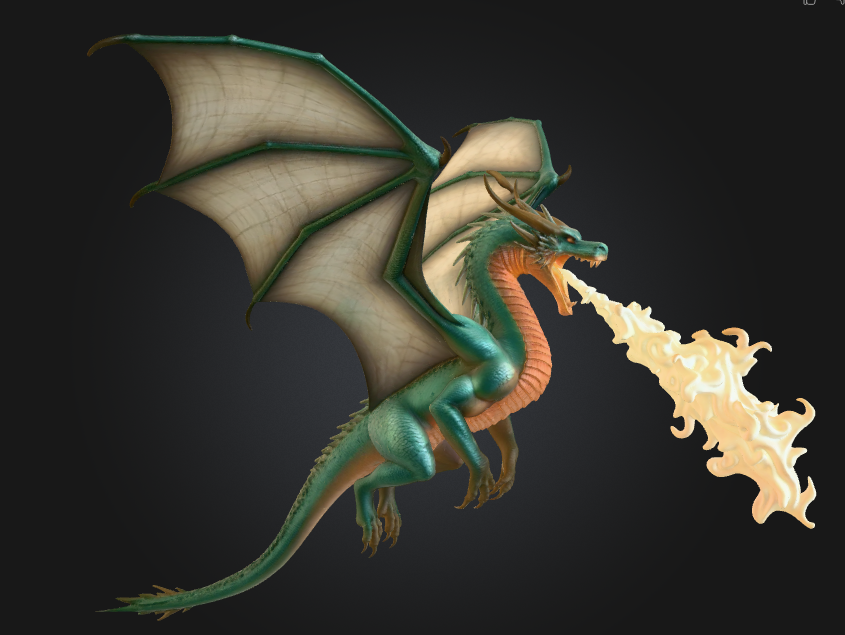 Flying Fire Breathing Dragon