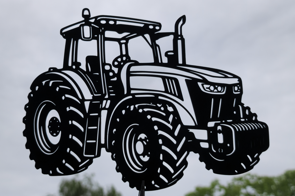 Modern Farm Tractor 2D Wall Art Decor