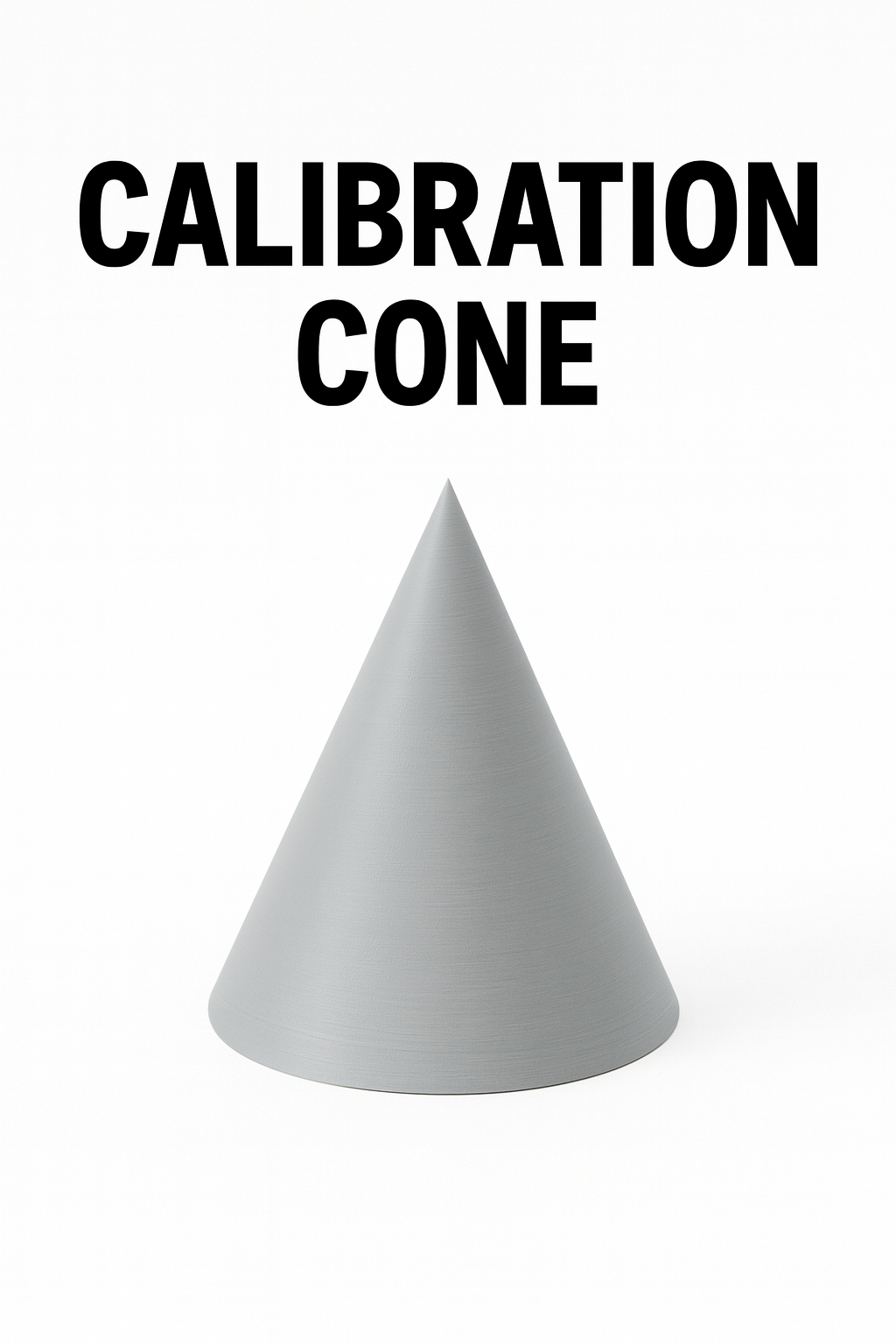 Calibration Cone – 80 mm Base, 23 mm High