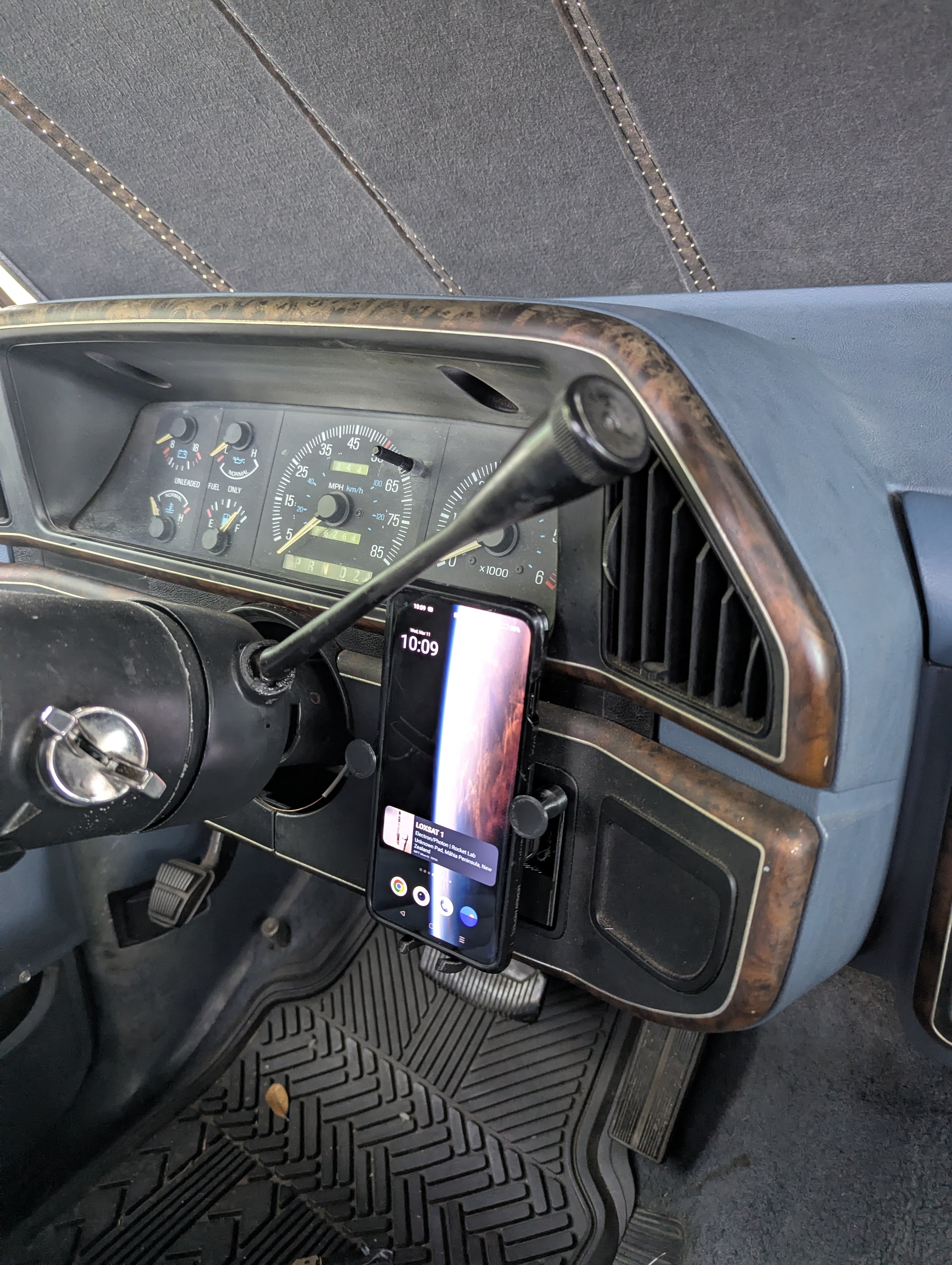 87-91 F150 Phone holder for coin/cubby slot
