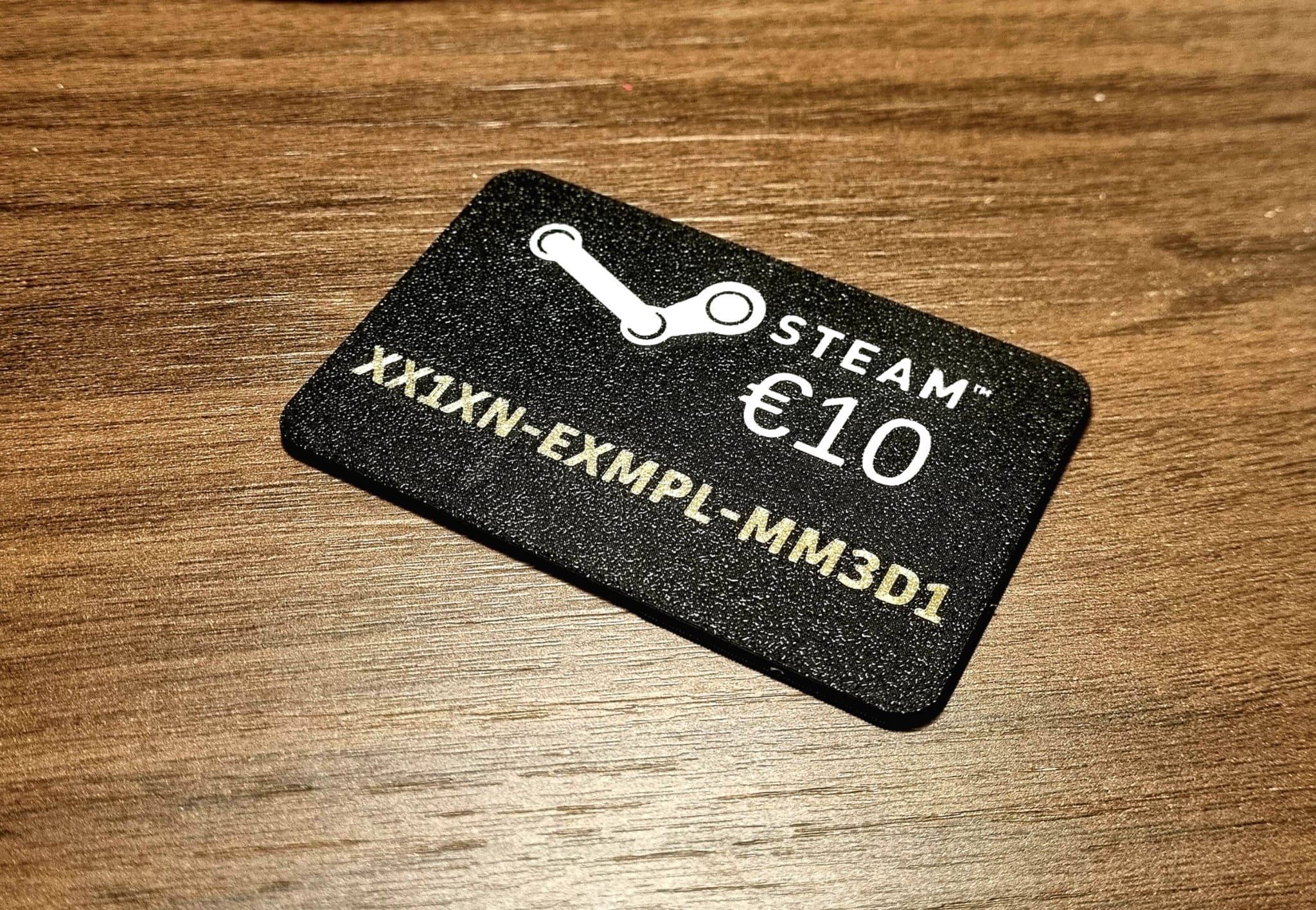 Steam gift card voucher ( Editable Fusion 360)