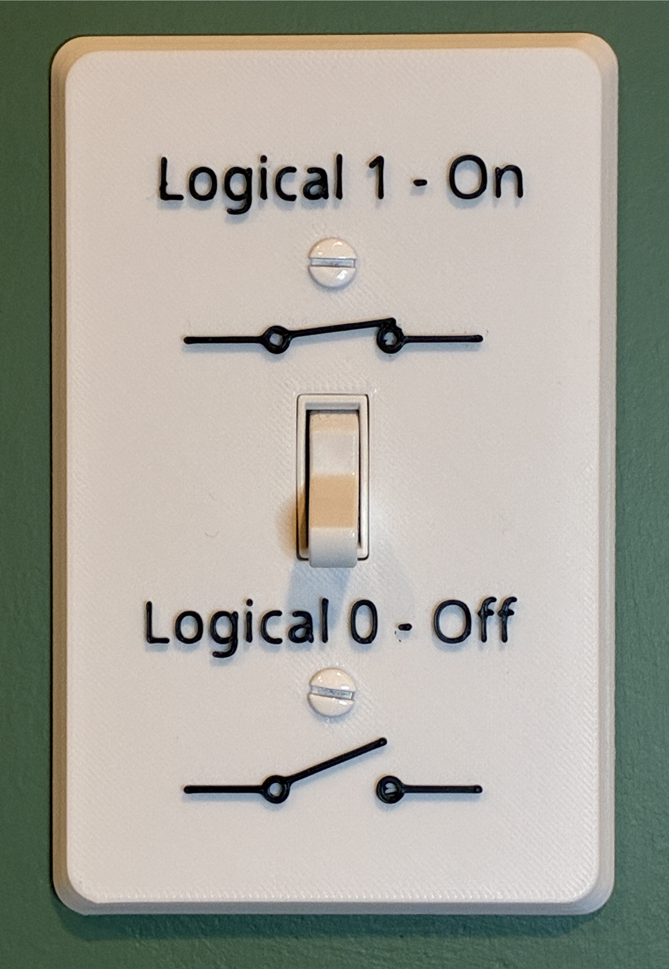 Properly Labeled Light Switch Cover