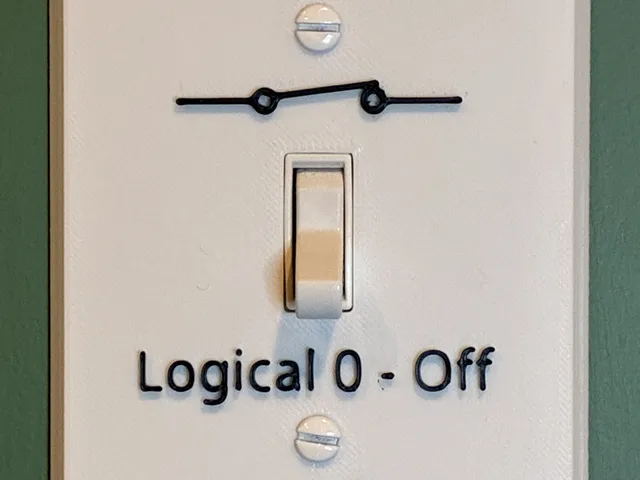 Properly Labeled Light Switch Cover