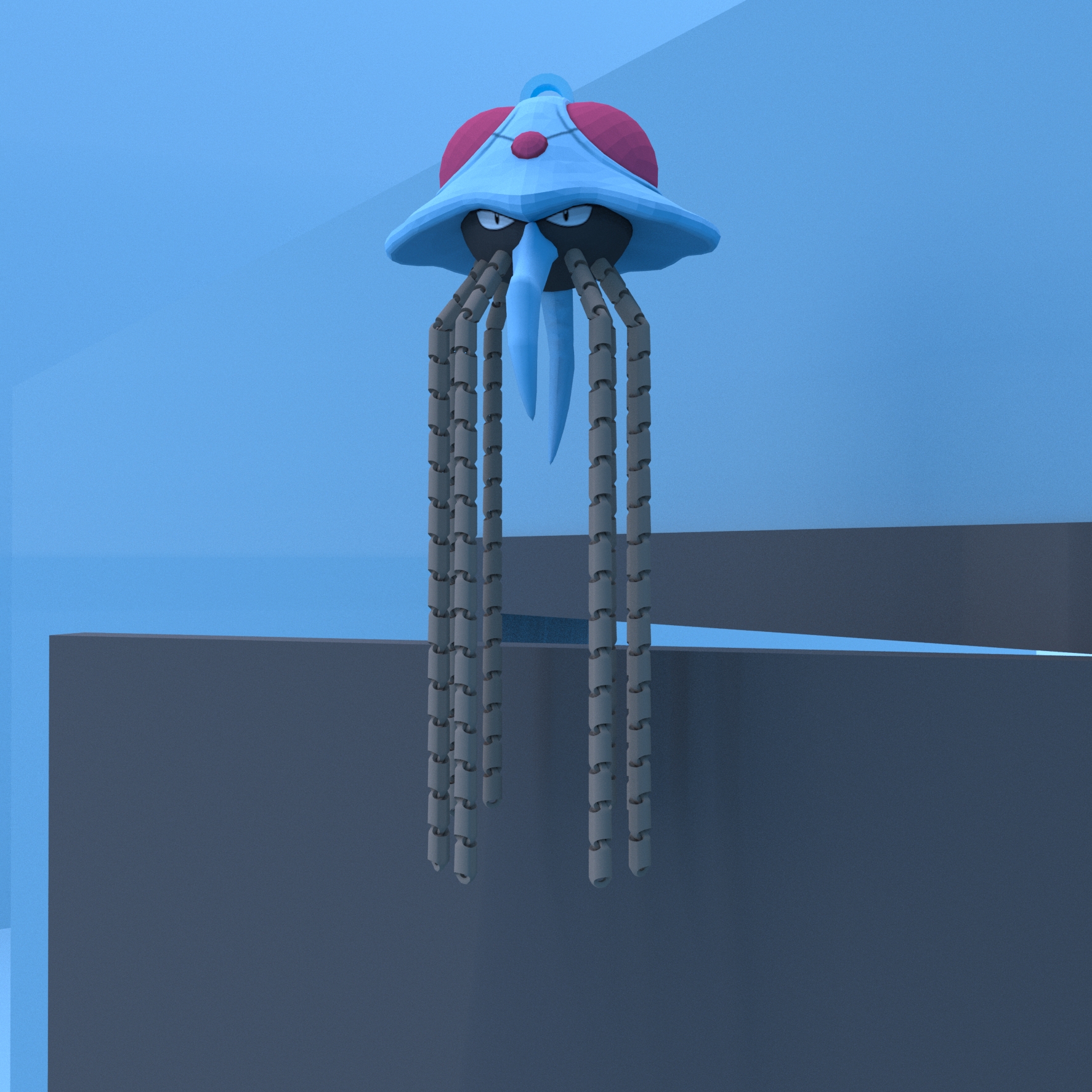℗073 Tentacruel Door Chime 3D model Pokemon